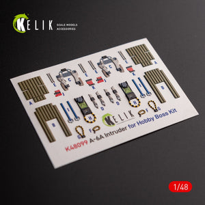 KELIK K48099 A-6A Intruder - interior 3D decals for HobbyBoss kit 1/48 – obrázek 3