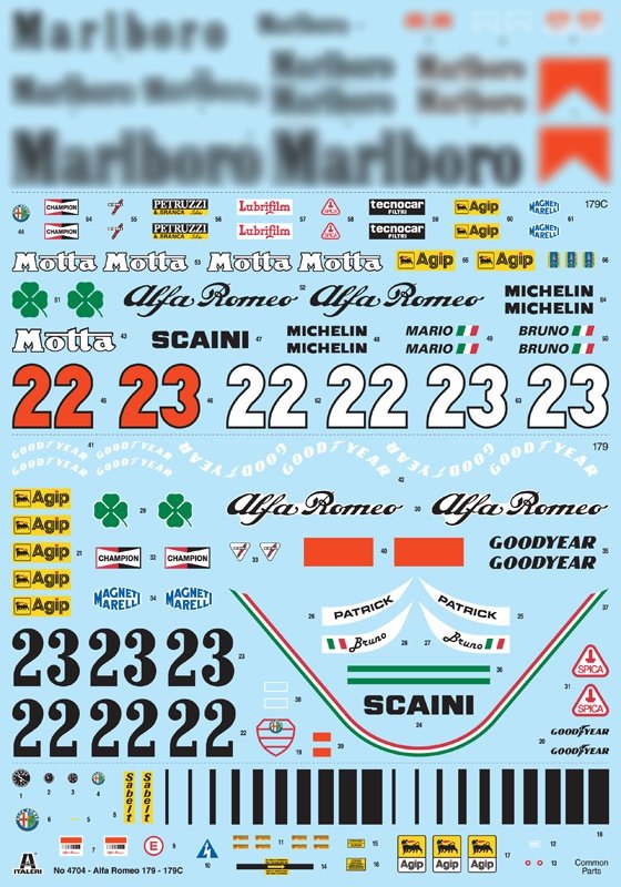 Italeri 4704 ALFA ROMEO 179 - 179C 1/12 – image 16