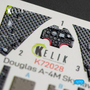 KELIK K72028 A-4M &amp;quot;SKYHAWK&amp;quot; INTERIOR 3D DECALS FOR FUJIMI/HOBBY 2000 KIT 1/72 – imagen 2
