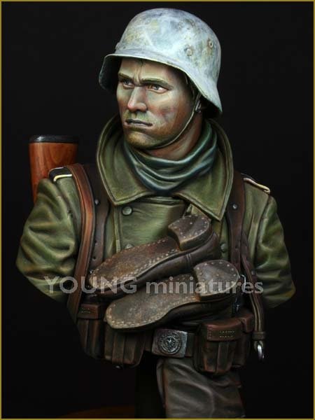 Young Miniatures YM1825 German Infantry Russian Front WWII 1/10 – Bild 10