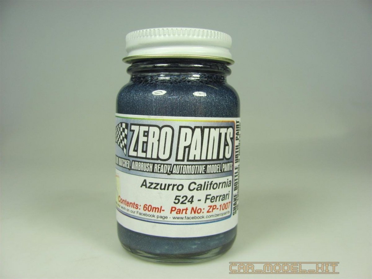 Peinture Zero Paints ZP-1007-524 Ferrari Azzurro California (Argent métallisé) 60 ml