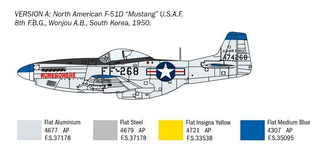 Italeri 1452 North American F-51D Mustang Korean War 1/72 – obrázek 2