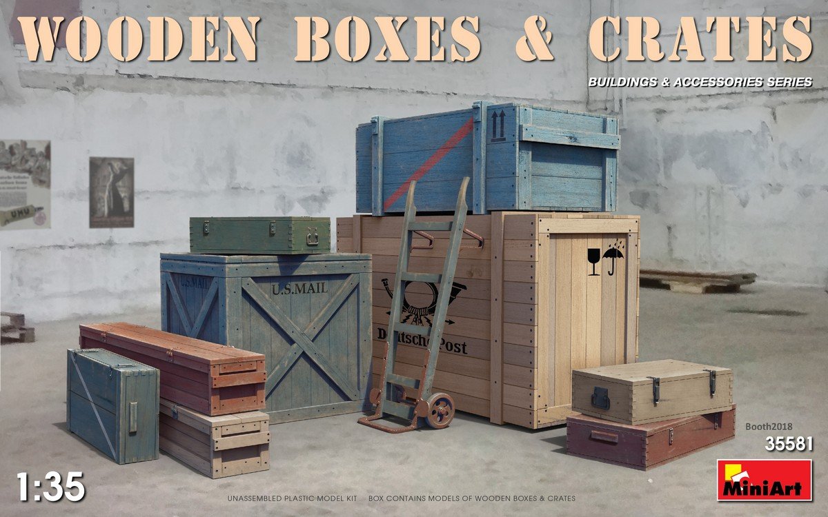 MiniArt 35581 Wooden Boxes &amp; Crates 1/35