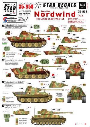 Star Decals 35-958 Op. Nordwind 2 1/35