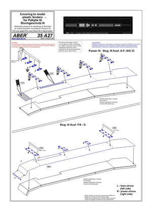 Aber 35A027 Fender covers for Pz.III and Stug.III (1/35) – image 4
