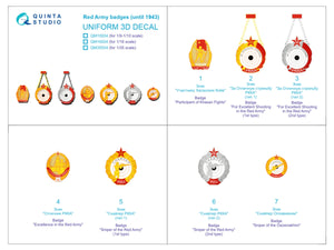 Quinta Studio QM10004 Red Army badges (until 1943) 1/10 – obrázek 6