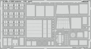 Eduard 32468 F-100C exterior TRUMPETER 1/32