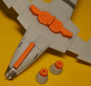 Omask 77245 Me-262 wheel bay plugs (for Revell) 1/72 – Bild 2