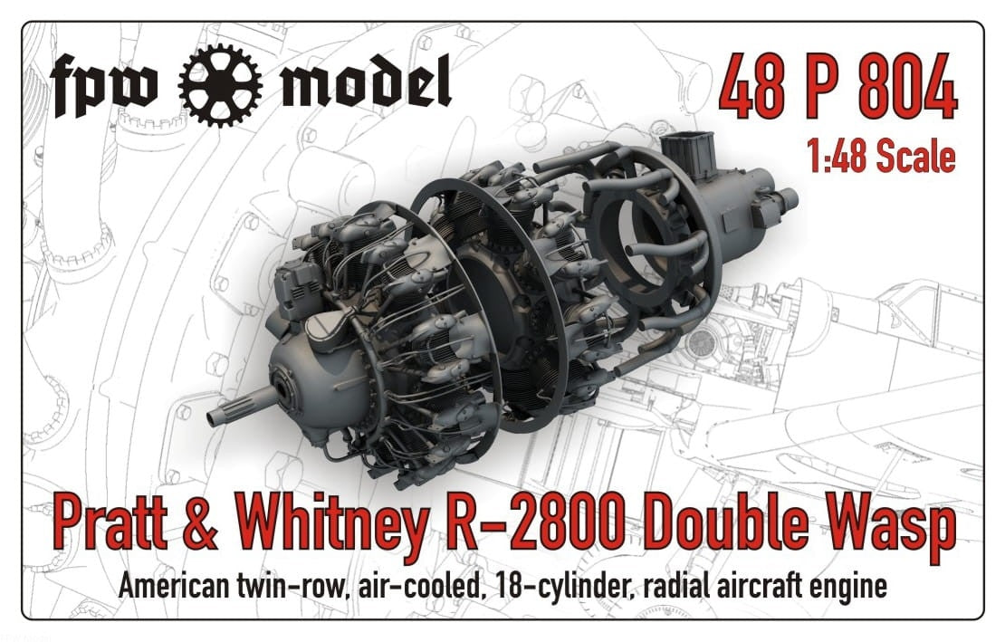 FPW Model 48P804 Pratt &amp; Whitney R-2800 Double Wasp (Full) 1/48