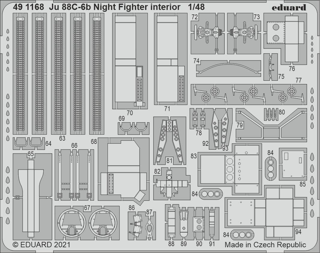 Eduard BIG49288 Ju 88C-6b Night Fighter ICM 1/48 – obrázek 2