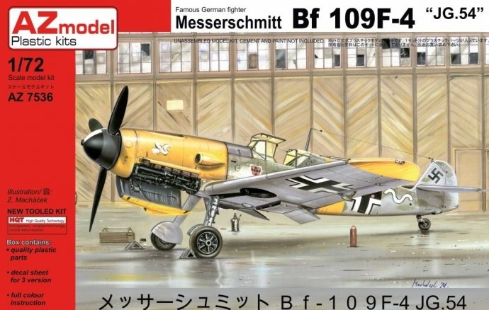 AZmodel AZ7536 Messerschmitt Bf-109F-4 &amp;quot;JG.54&amp;quot; 1/72