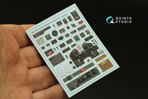 Quinta Studio QD32190 P-47N Thunderbolt 3D-Printed colored Interior on decal paper (Trumpeter) 1/32 – Bild 2