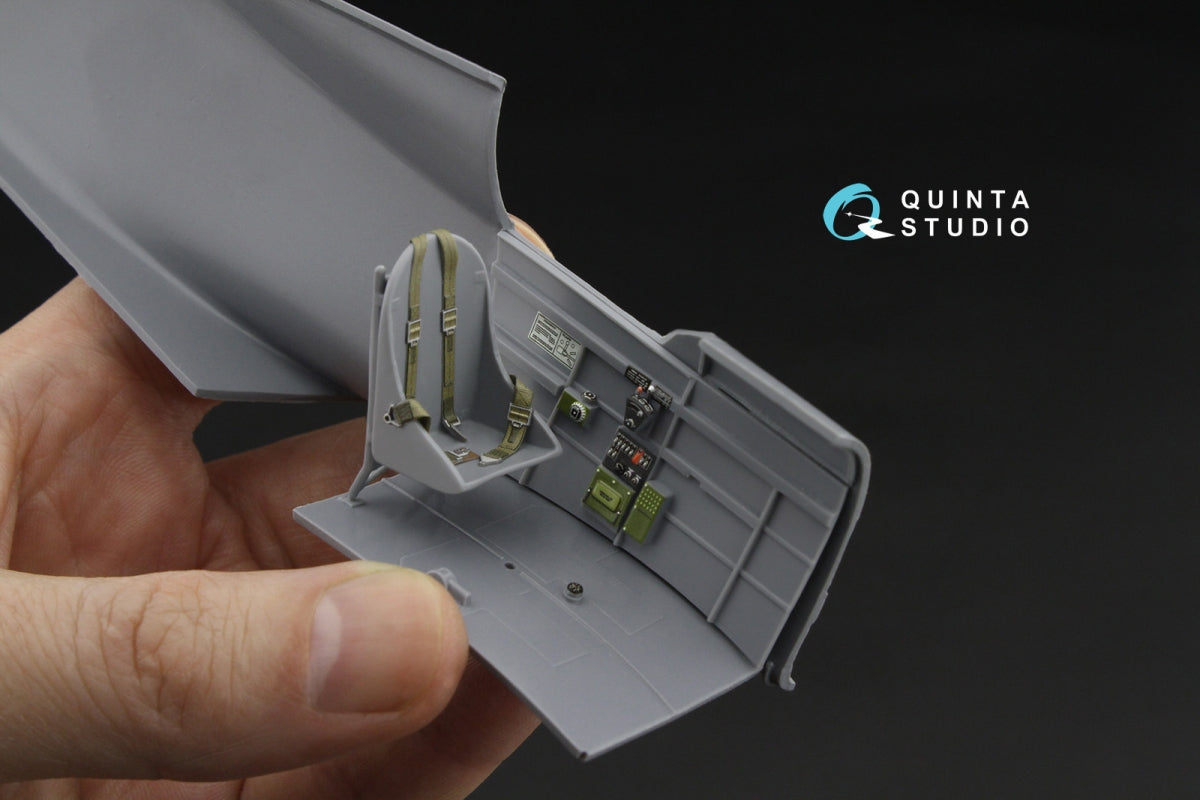 Quinta Studio QD32255 Curtiss H-75 Hawk 3D-Printed &amp;amp; colored Interior on decal paper (Special Hobby) 1/32 – imagen 5