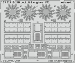 Eduard 73829 B-24H cockpit engines AIRFIX 1/72 – obrázek 2