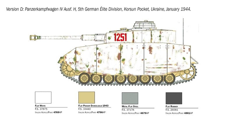 Italeri 6578 Pz. Kpfw. IV Ausf. H 1/35 – Bild 4