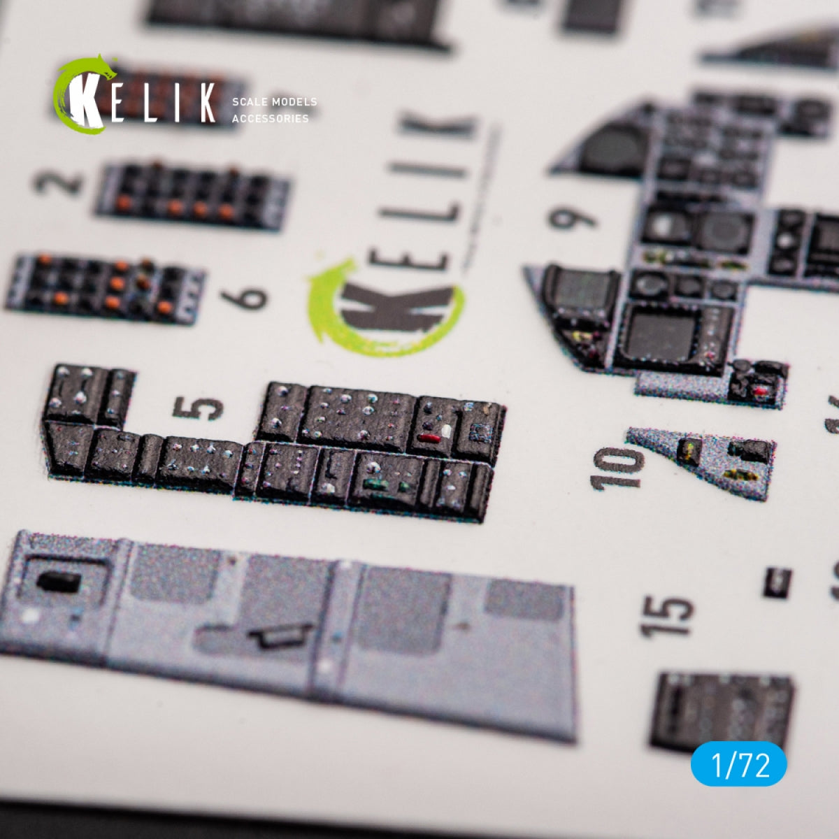 KELIK K72048 F-15C MSIP II EAGLE INTERIOR 3D DECALS FOR GWH 1/72 – image 7