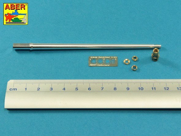 Aber 35L-300 Barrel with muzzle brake for Panther G for Takom 1/35 models – imagen 2