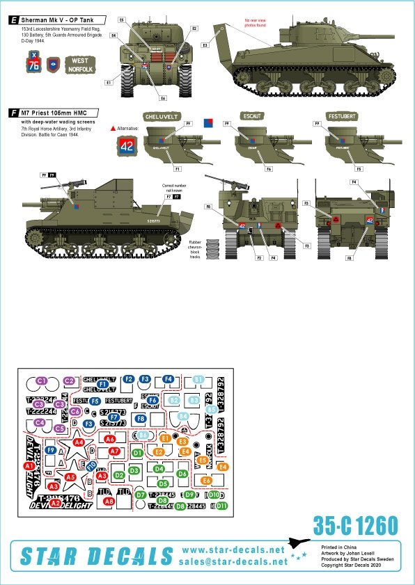 Star Decals 35-C1260 Royal Artillery #3 1/35 – obrázek 3