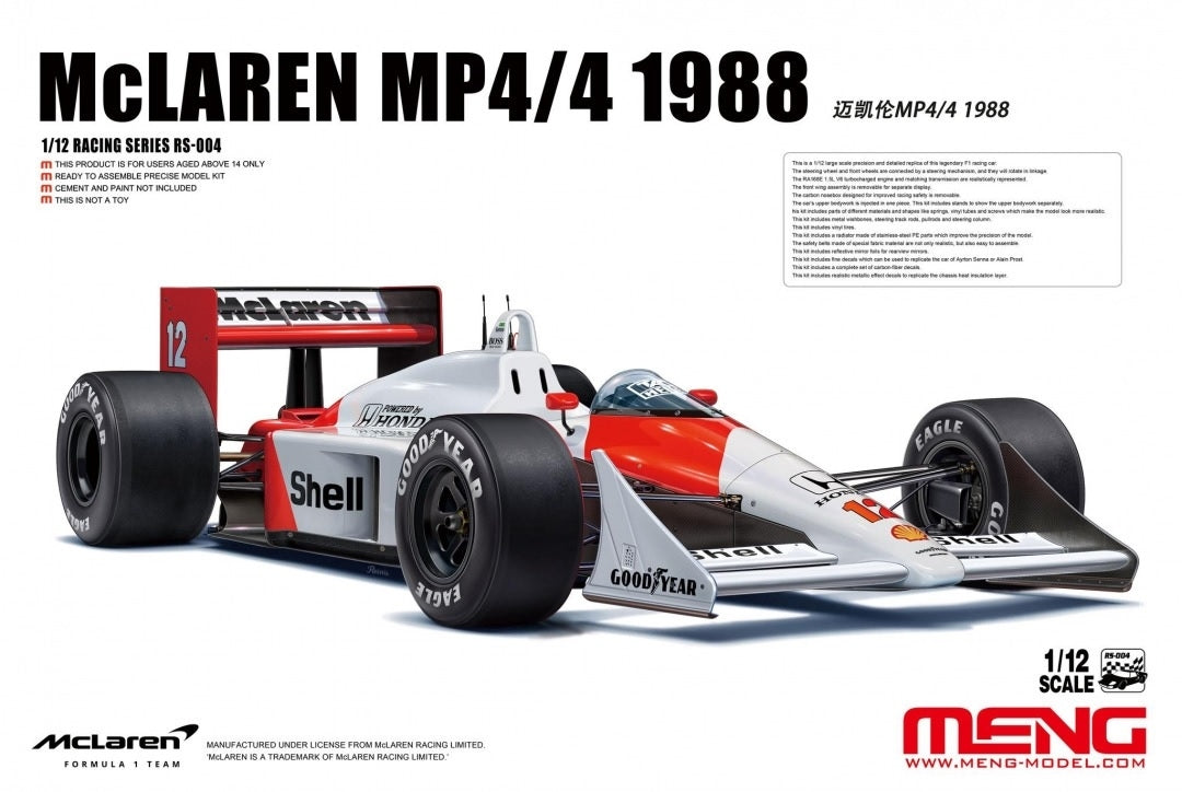 Maquette Meng RS-004 McLaren MP4/4 1988 1/12 