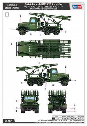 Hobby Boss 84572 GAZ-AAA with BM13/16 Katyusha 1/35 – obrázek 12