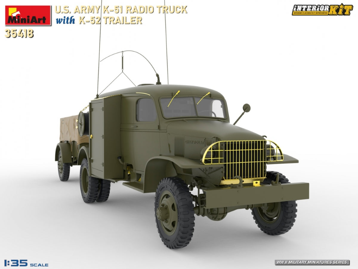 MiniArt 35418 US ARMY K-51 RADIO TRUCK WITH K-52 TRAILER. INTERIOR KIT 1/35 – image 5