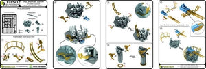 Master SM-350-091 USN 40 mm/56 Bofors twin mount ver.1 / with Mk-51 director - (resin, PE and turned parts) - (6pcs) 1/350 – obrázek 10
