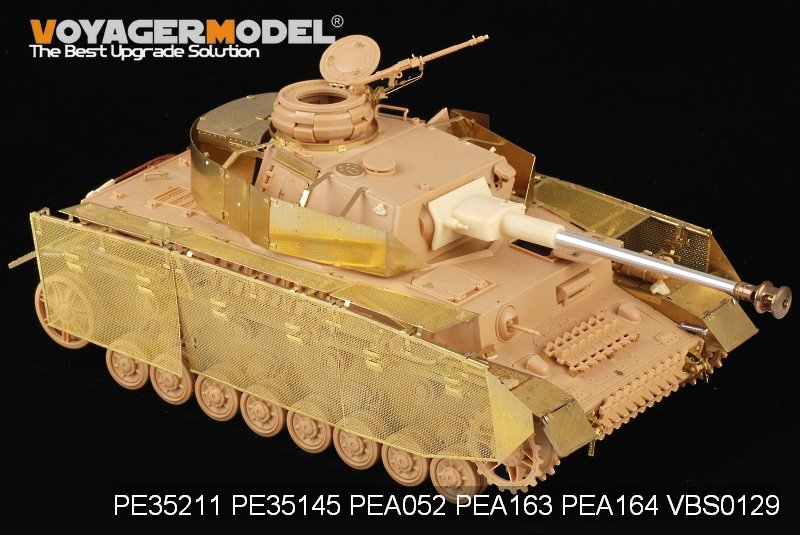 Voyager Model PEA164 WWII German Panzer.IV Ausf.J &amp;quot;Thoma shields&amp;quot; wire mesh schürzen (For All) 1/35 – immagine 3