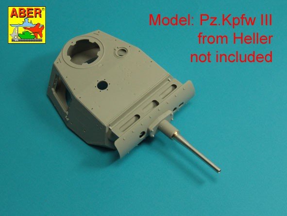 Aber 16 L-21 German barrel 50mm KwK 38L/42 forPz.Kpfw.IIIAusf.G,H,J (early) / 50mm KwK 38L/42 barrel for Panzer III G,H,J tank early 1/16 – image 5