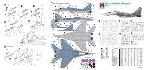Hobby 2000 48023 MiG-29 Polish Air Force ( ACADEMY + CARTOGRAF + MASK ) 1/48 – zdjęcie 2