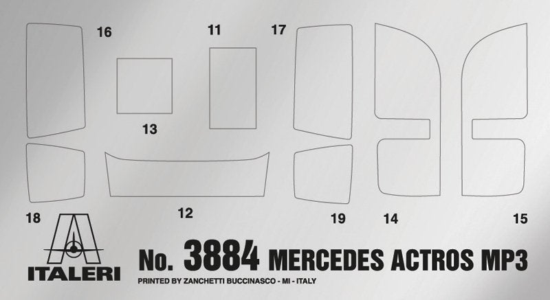 Italeri 3884 Mercedes-Benz Actros MP3 1/24 – image 12