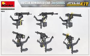 Miniart 39010 AUSTIN ARMORED CAR 3rd SERIES: GERMAN, AUSTRO-HUNGARIAN, FINNISH SERVICE. INTERIOR KIT 1/35 – immagine 13