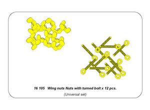 Aber 16105 Wing nuts with turned bolt x 12 pcs. 1/16 – Bild 5