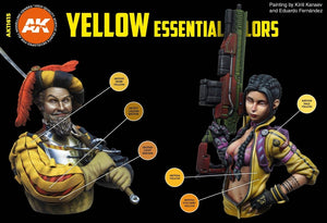 AK Interactive AK11615 YELLOW ESSENTIAL COLORS 3GEN SET 6x17 ml – obrázek 3