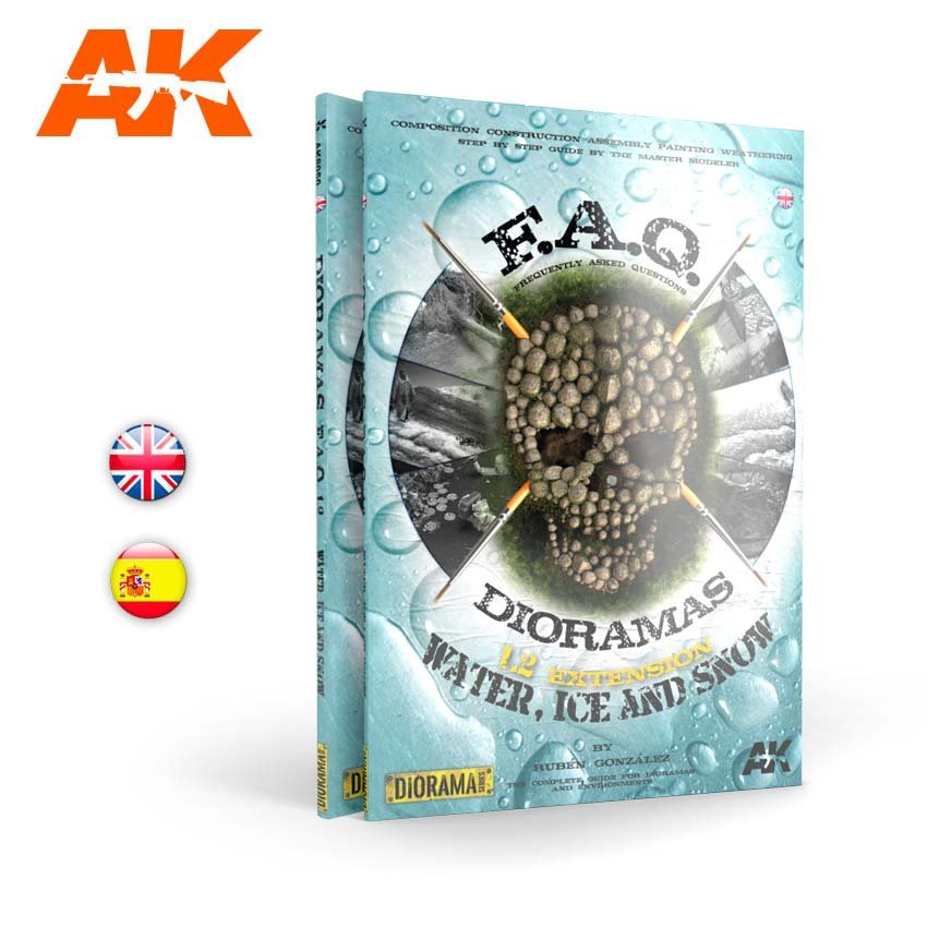 AK Interactive AK8051 DIORAMAS FAQ 1.2 EXTENSION – AGUA, HIELO Y NIEVE (Spanish)
