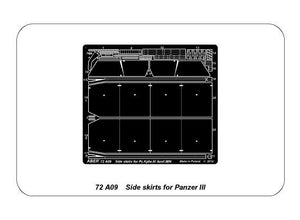 Aber 72A09 Side skirts for PzKpfw III 1/72 – Bild 5