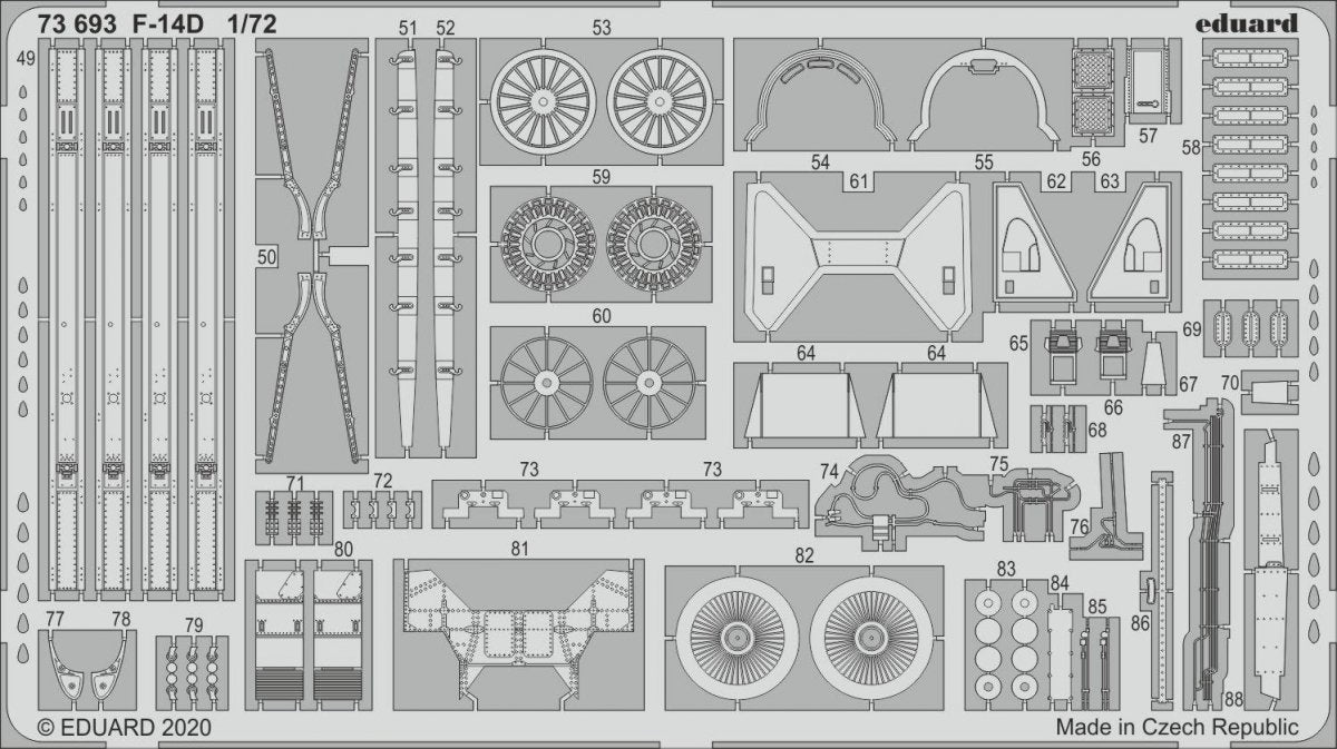 Eduard 73693 F-14D 1/72 GREAT WALL HOBBY – image 2