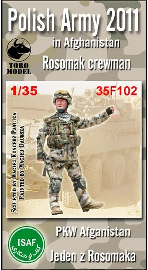ToRo Modèle 35F102 PKW Afghanistan - Un membre d&amp;#39;équipage Rosomak / Armée polonaise en Afghanistan - Figurine avec décalcomanies à l&amp;#39;échelle 1/35