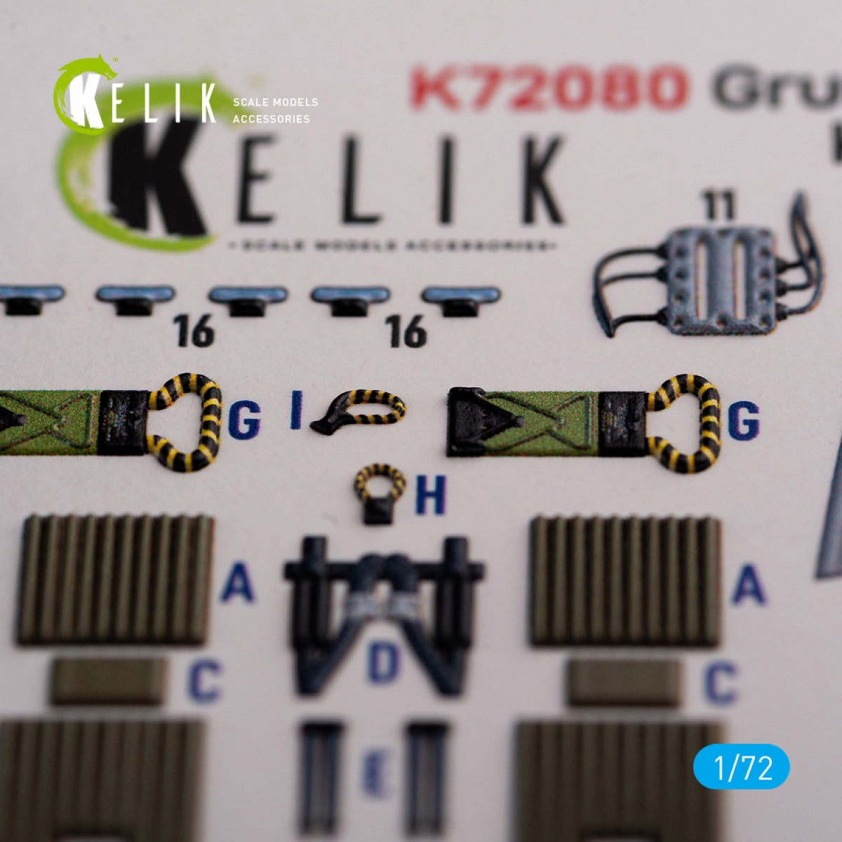 KELIK K72080 Grumman A-6A Knight Rider interior 3D decals for Fujimi kit 1/72 – Bild 5