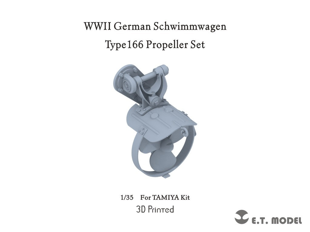 ET Model P35-261 WWII German Schwimmwagen Type166 Propeller Set ( 3D Print ) For TAMIYA Kit 1/35
