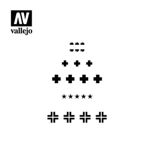Vallejo ST-AFV001 Assorted German WWII Tank Markings Stencil 1/35 – Bild 2