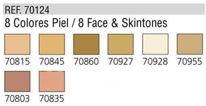 Vallejo Face Skin (8 color set) (70124) – obrázek 2