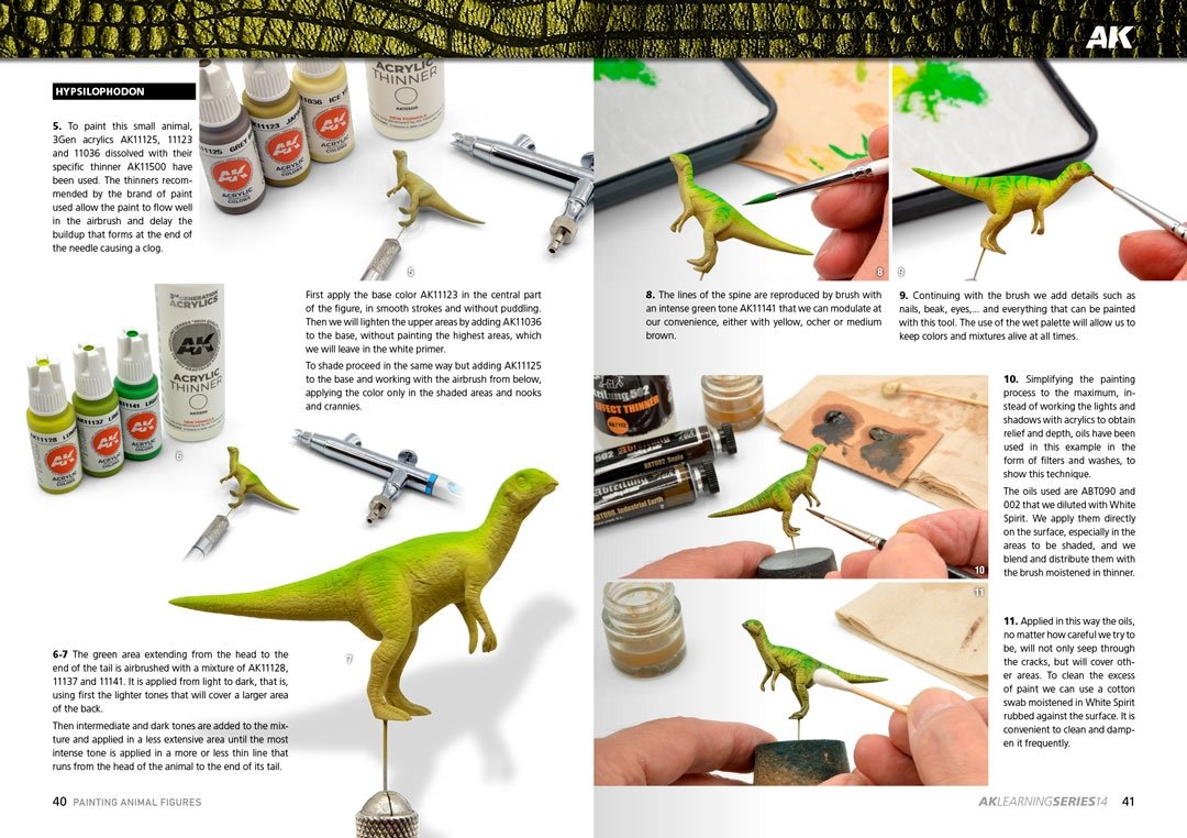 AK Interactive AK518 AK LEARNING 14: PAINTING ANIMAL FIGURES English – Bild 5