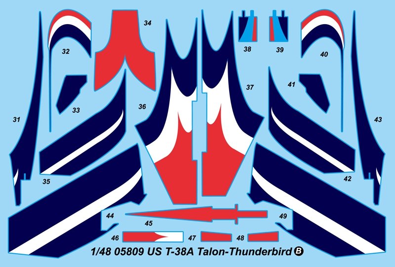 Trumpeter 05809 US T-38A Talon - Thunderbird 1/48 – Bild 7