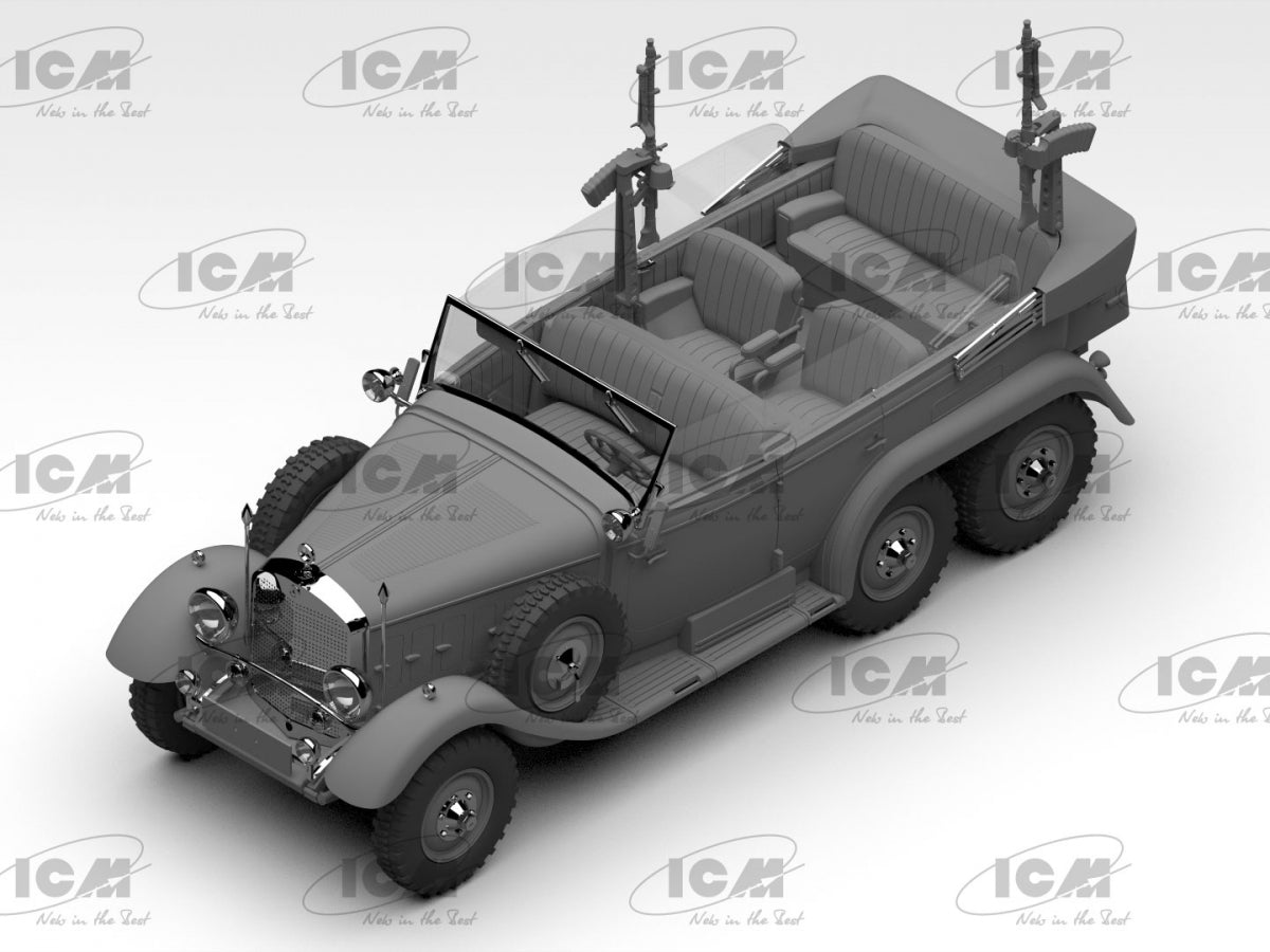 ICM 24024 Type G4 with MG 34 and German Staff Personnel 1/24 – Bild 3