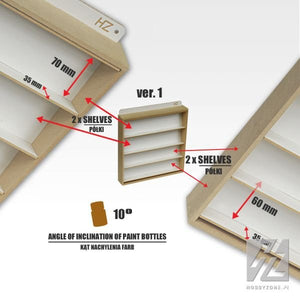 Hobby Zone HZ-s3b Paint hanger ver.1 (36mm - bottle diameter) – imagen 4