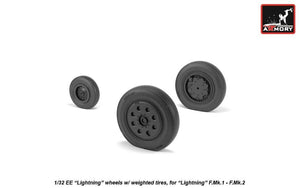 Armory Models AW32401 EE Lightning wheels w/ weighted tires, early 1/32 – image 3
