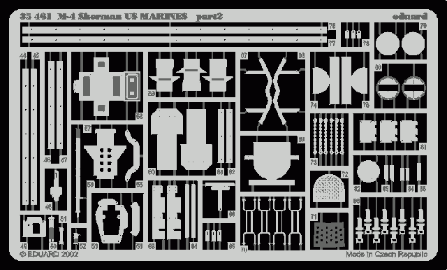 Eduard 35461 M-4 Sherman US MARINES 1/35 Italeri – image 2