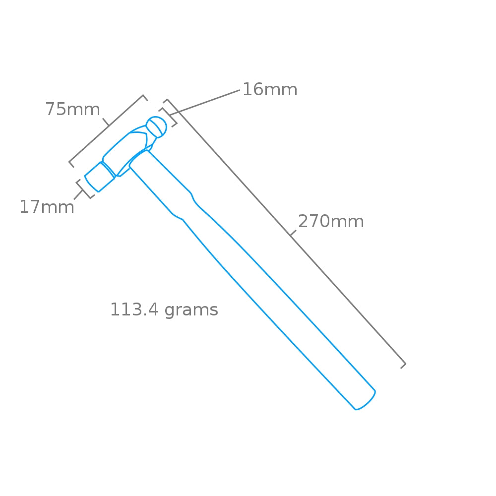 Modelcraft PHA1287-04 Ball Pein Hammer (4oz/112g) – image 2