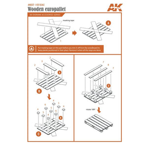 AK Interactive AK8227 LASER CUT WOODEN EUROPALLET (5 UNITS) – immagine 4