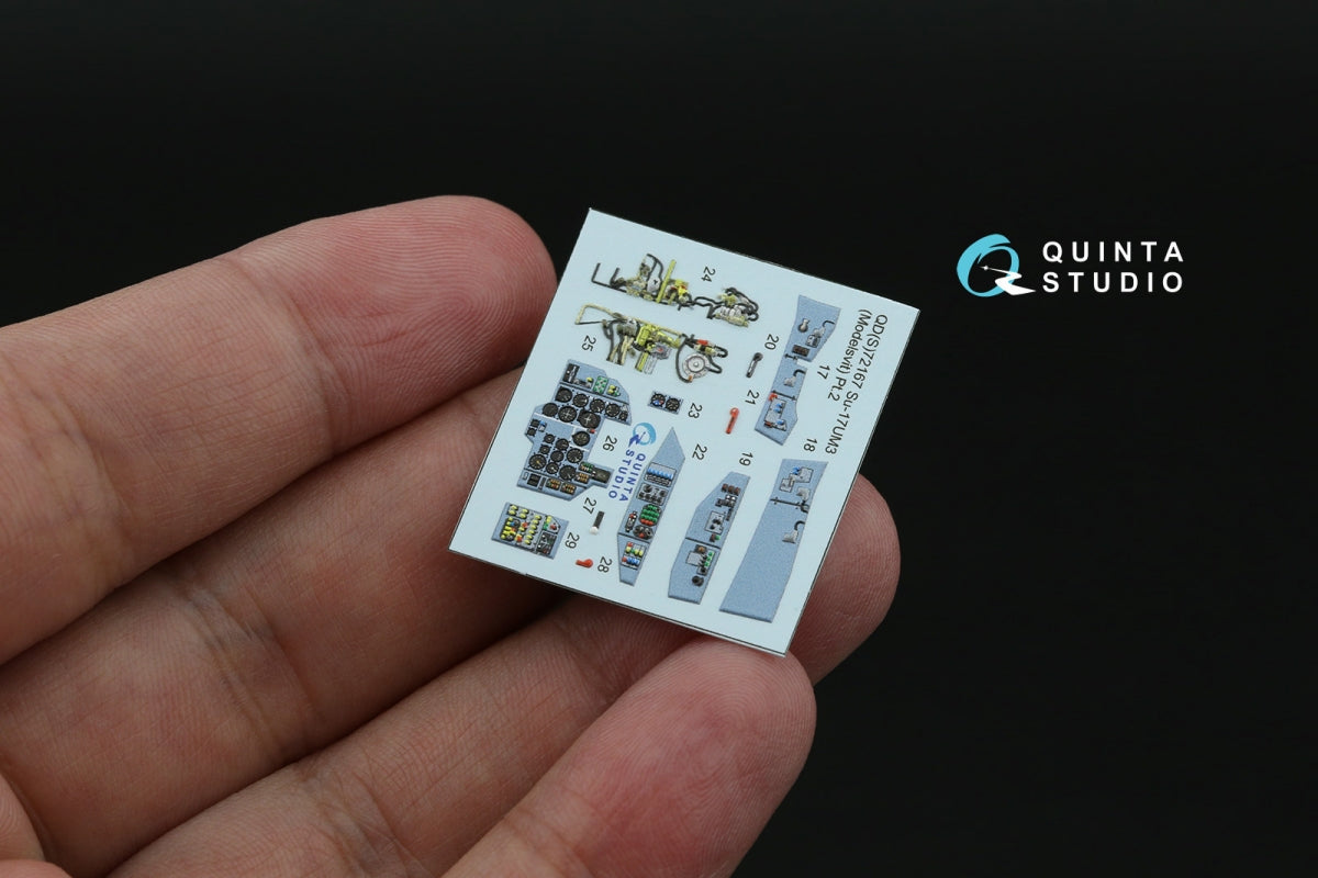 Quinta Studio QDS-72167 Su-17UM3 3D-Printed &amp;amp; colored Interior on decal paper (Modelsvit) (small version) 1/72 – image 6